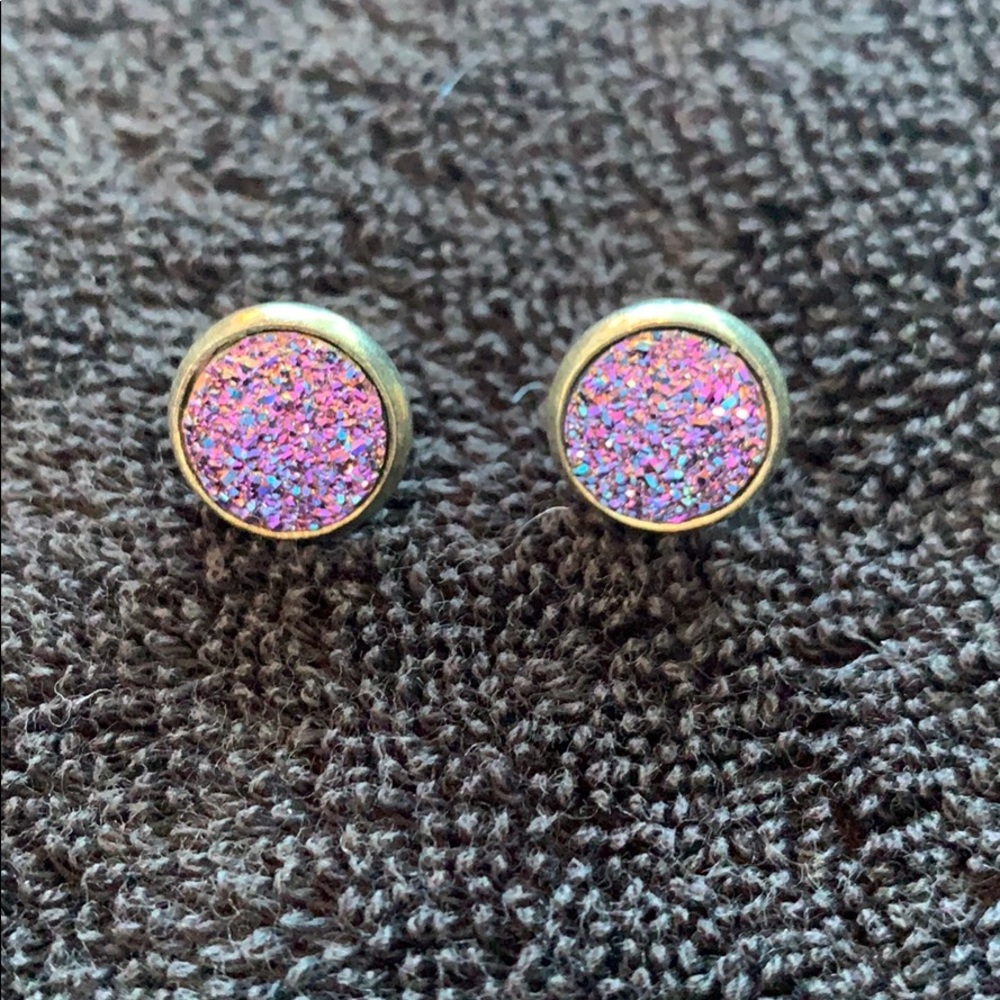 Druzy Stud Earrings